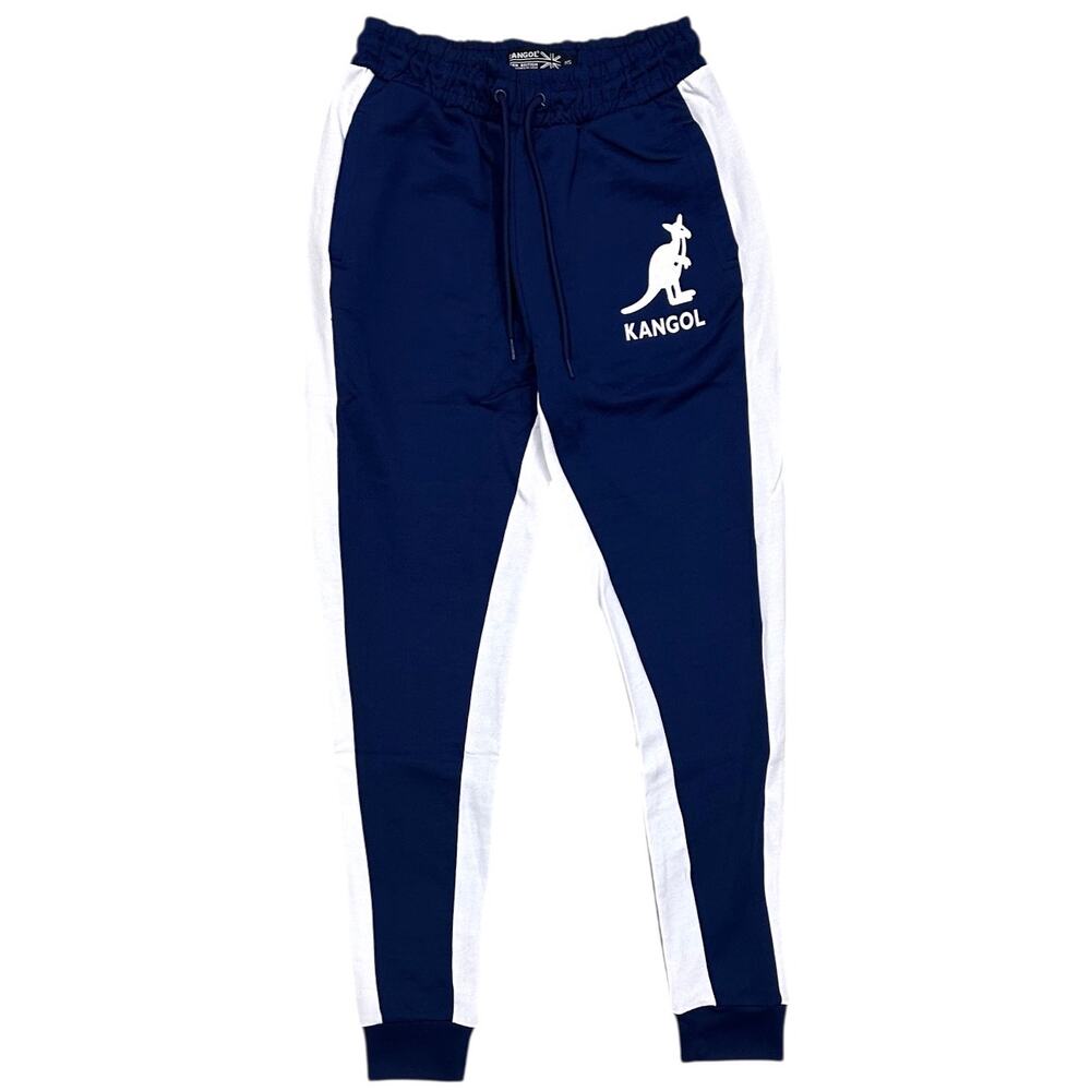 Kangol Men's Logo French Terry Track Pants Jogger Sweatpants in Blue
